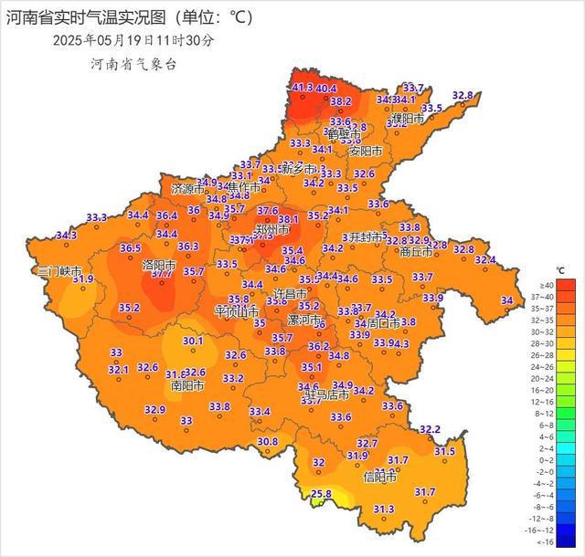 高温来势汹汹！河南部分地区超41℃